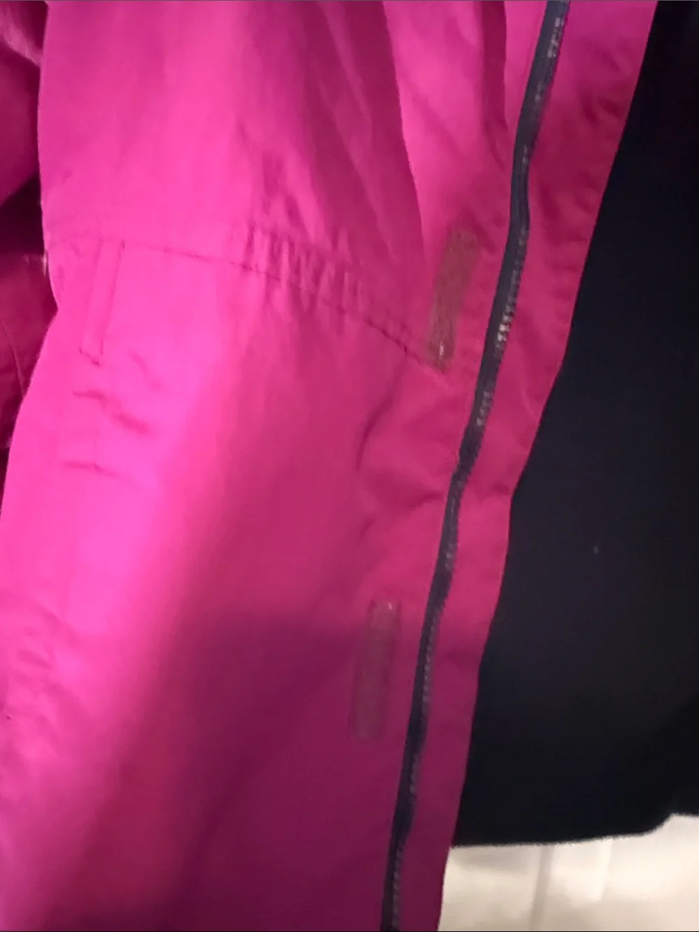 Lands' End Girls' Hooded Puffer Jacket in Bright Fuchsia
